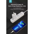 Kép 3/9 - DEVIA USB - LIGHTNING ADAT- ÉS TÖLTŐKÁBEL 1,5 M-ES VEZETÉKKEL, 5V/2,1A, EZÜST/FEKETE