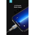 Kép 6/9 - DEVIA USB - LIGHTNING ADAT- ÉS TÖLTŐKÁBEL 1,5 M-ES VEZETÉKKEL, 5V/2,1A, EZÜST/FEKETE