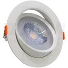 Kép 1/3 - Beépíthető álmennyezeti LED lámpatest, forgatható  200-240 V, 50Hz, 12W, 4000K, 960lm, 38°, IP20,D=140mm, EEI=G