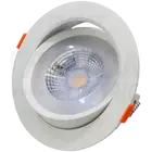 Kép 3/3 - Beépíthető álmennyezeti LED lámpatest, forgatható  200-240 V, 50Hz, 9W, 3000K, 630lm, 38°, IP20, EEI=G