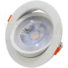 Kép 3/3 - Beépíthető álmennyezeti LED lámpatest, forgatható  200-240 V, 50Hz, 12W, 4000K, 960lm, 38°, IP20,D=140mm, EEI=G