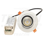 Kép 1/5 - Beépíthető álmennyezeti LED lámpatest, forgatható  200-240VAC, 10 W, 800 lm, 4000 K, IP40, EEI=G