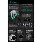 Kép 5/9 - Devia Pro1 (V2) okosóra AMOLED kijelzővel - ezüst