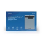 Kép 4/6 - Savio 2.5" External HDD/SSD enclosure, USB 3.0, transparent, AK-66