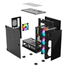 Kép 8/8 - SAVIO PC Case Prime X1 ARGB Glass Black
