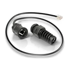 Kép 1/3 - QuWireless QRJ45-L hálózati kábel Fekete 0,38 M