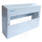 Kép 1/3 - Falon kívüli elosztódoboz, ajtó nélkül, N/PE sínnel  1×12 modul, IP40, (H×W×D=160×260×65mm)