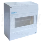 Kép 1/3 - Falon kívüli elosztódoboz, ajtó nélkül  1×8 modul, IP40, (H×W×D=160×160×62mm)