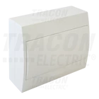 Kép 1/5 - Falon kívüli elosztódoboz, fehér ajtóval, N/PE sínnel  1×12 modul, IP40, (H×W×D=200×256×95mm)