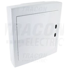 Kép 1/3 - Falon kívüli elosztódoboz, fehér-sík ajtóval, NPE nélkül  2×18 (36) modul, IP40, (H×W×D=505×464×100mm)