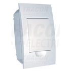 Kép 1/5 - Süllyesztett elosztódoboz, fehér ajtóval, N/PE sínnel  1×4 modul, IP40, (H×W×D=200×112×66mm)