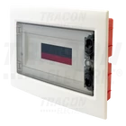 Kép 1/2 - Süllyesztett elosztódoboz, füstszínű-sík ajtóval, NPE nélkül  1×12 (12) modul, IP40, (H×W×D=200x256x66mm)