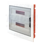 Kép 1/2 - Süllyesztett elosztódoboz, füstszínű-sík ajtóval, NPE nélkül  2×18 (36) modul, IP40, (H×W×D=480×440×90mm)