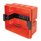 Kép 2/3 - Süllyesztett elosztódoboz, füstszínű-sík ajtóval, NPE nélkül  1×8 (8) modul, IP40, (H×W×D=180×220×88mm)