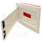 Kép 2/3 - Süllyesztett elosztódoboz, fehér-sík ajtóval, NPE nélkül  1×12 (12) modul, IP40, (H×W×D=240×305×80mm)