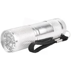 Kép 1/2 - ENTAC EFL9L1WS ELEMLÁMPA 1W 9LED ALU EZÜST 3XAAA NT.