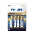 Kép 1/3 - Philips LR6M4B10 ELEM PREMIUM ALKALI AA 4-BLISZTER