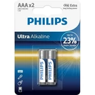 Kép 1/3 - Philips LR03E2B10 ELEM ULTRA ALKALI AAA 2-BLISZTER