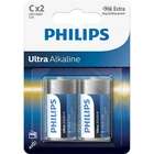 Kép 1/3 - Philips LR14E2B10 ELEM ULTRA ALKALI C 2-BLISZTER