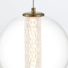 Kép 5/8 - ELSTEAD Eurofase pendant light, diameter 220mm, LED 9W dimmable, 756lm - ELS-QN-ATOMO-1P-BG