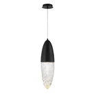 Kép 6/7 - ELSTEAD Eurofase pendant light, height 615mm, 1x LED GU10 - ELS-QN-ECROU-1P-BK