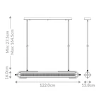Kép 2/8 - ELSTEAD Eurofase pendant light, width 1220mm, LED 38W dimmable, 3329lm - ELS-QN-ESPADA-LP-PC