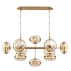 Kép 1/7 - ELSTEAD Eurofase pendant light, width 1378mm, 10x E27 - ELS-QN-NOTTINGHAM-10LP-AB