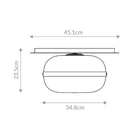 Kép 2/5 - ELSTEAD Eurofase ceiling lamp, diameter 348mm, 1x E27 - ELS-QN-NOTTINGHAM-F-M-AB