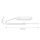 Kép 2/5 - ELSTEAD Eurofase wall/ceiling light, diameter 432mm, LED 18W dimmable, 800lm - ELS-QN-NUVOLA-F-M-BG