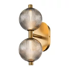 Kép 1/7 - ELSTEAD Eurofase IP44 wall light, width/height 390mm, LED 18W dimmable, 1361lm - ELS-QN-PALMAS-2W-BG