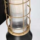 Kép 7/10 - ELSTEAD Eurofase outdoor wall light, height 411mm, 1xE27, IP44 - ELS-QN-RIVAMAR-M-BLK-GD