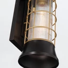Kép 8/10 - ELSTEAD Eurofase outdoor wall light, height 411mm, 1xE27, IP44 - ELS-QN-RIVAMAR-M-BLK-GD