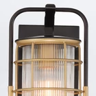 Kép 4/7 - ELSTEAD Eurofase outdoor wall light, height 335mm, 1xE27, IP44 - ELS-QN-RIVAMAR-S-BLK-GD