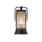 Kép 7/7 - ELSTEAD Eurofase outdoor wall light, height 335mm, 1xE27, IP44 - ELS-QN-RIVAMAR-S-BLK-GD