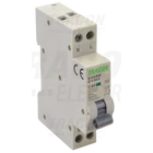 Kép 1/2 - Kombinált védőkapcsoló, elektronikus, 2P, 1 modul, C kar.  C13, 30mA, 6kA, AC,