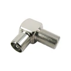 Kép 1/2 - Koaxiális Adapter F F Aljzat - Koax Dugó Bronz