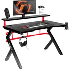 Kép 7/12 - Huzaro Hero 5.0 computer desk Black, Red