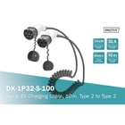 Kép 3/4 - Spirál kábel elektromos járművek töltéséhez EV, Típus2-Típus2, egyfázisú 240V, 32A, 7.4kW, 10m