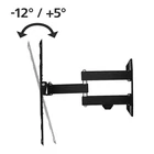 Kép 2/3 - Hama 00118103 FALI KONZOL, 1CS, FULL MOTION, 2KAR, 400x400, /32"-65"/