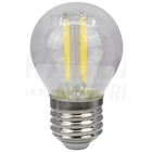 Kép 1/2 - COG LED gömb fényforrás, átlátszó  230 VAC, E27, 4W, 470 lm, G45, 2700K, EEI=E