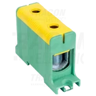 Kép 1/2 - Főáramköri leágazó kapocs, sínre/felületre, zöld/sárga  35-150mm2, max. 1000VAC/1500VDC, max.320A