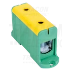 Kép 1/2 - Főáramköri leágazó kapocs, felületre szerelhető, zöld/sárga  35-240mm2, max. 1000VAC/1500VDC, max.425A
