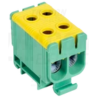 Kép 1/2 - Főáramköri leágazó kapocs, sínre szerelhető, zöld/sárga  6-50mm2, max. 1000VAC/1500VDC, max.160A