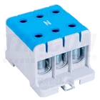 Kép 1/2 - Főáramköri leágazó kapocs, sínre szerelhető, kék  6-50mm2, max. 1000VAC/1500VDC, max.160A