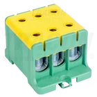 Kép 1/2 - Főáramköri leágazó kapocs, sínre szerelhető, zöld/sárga  6-50mm2, max. 1000VAC/1500VDC, max.160A