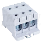 Kép 1/2 - Főáramköri leágazó kapocs, sínre szerelhető, szürke  6-50mm2, max. 1000VAC/1500VDC, max.160A