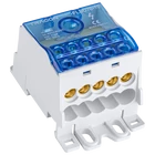 Kép 1/2 - Fővezetéki leágazó sorkapocs nyitható fedéllel  1×70(50)mm2 / 10×16mm2, 690VAC/DC, 175A