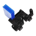 Kép 2/4 - FROGGIEX PS4 Kiegészítő Konzol hűtő + Töltő állomás + Játék tartó Fekete, FX-P4-C3-B