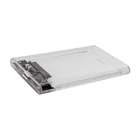 Kép 5/6 - Savio 2.5" External HDD/SSD enclosure, USB 3.0, transparent, AK-66