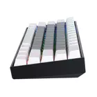 Kép 4/4 - DELUX KM33 mechanical keyboard 2.4G + Bluetooth White & Grey